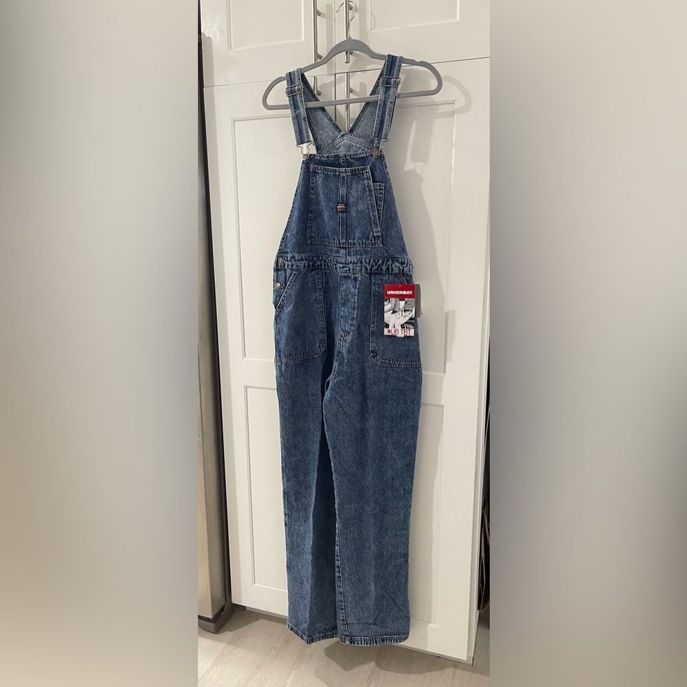 NWT Unionbay Denim Overalls L